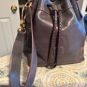 Elegant Hattie Florentine  Leather Bucket Bag
